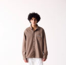BROWN COTTON POPLIN SHIRT