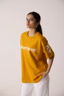 SCRIBBLE MUSTARD TSHIRT