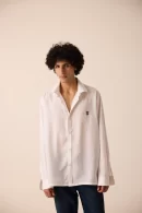 WHITE COTTON MUSLIN SHIRT