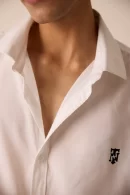 WHITE COTTON MUSLIN SHIRT