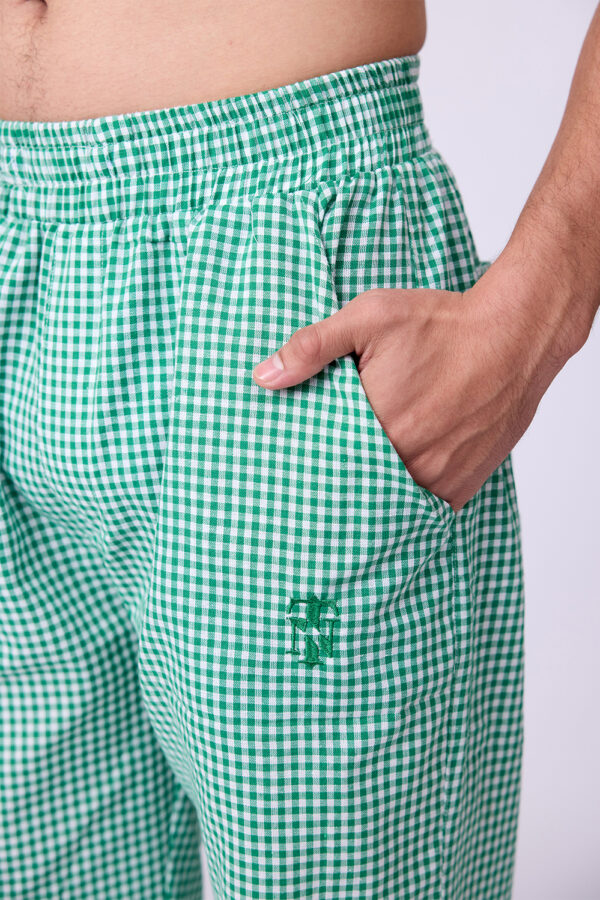 GREEN CHECKS PANTS