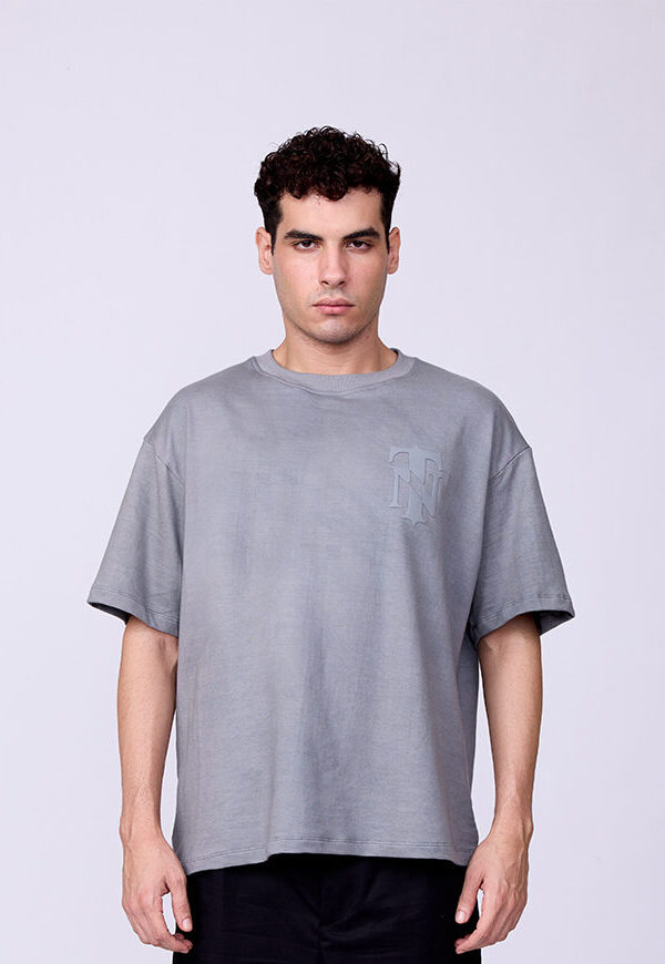 GREY BASIC BOXY FIT TSHIRT