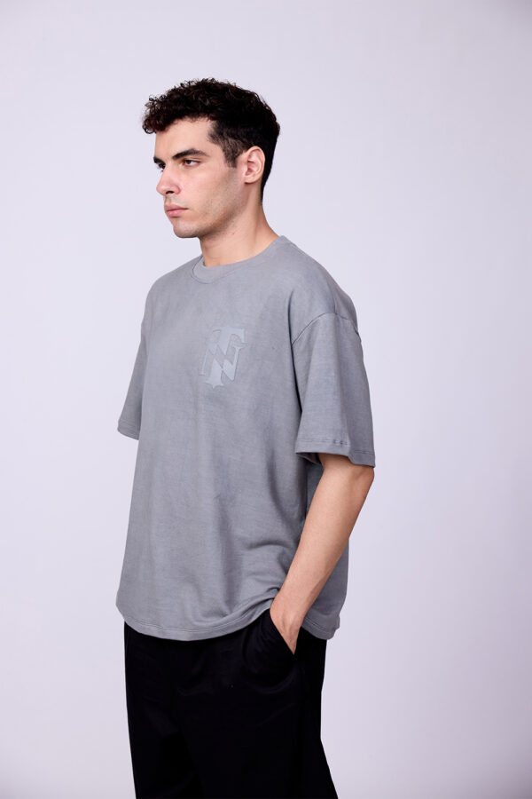 GREY BASIC BOXY FIT TSHIRT