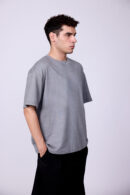 GREY BASIC BOXY FIT TSHIRT