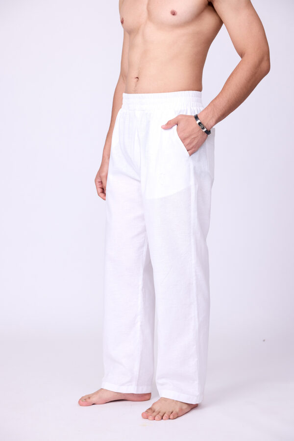 WHITE LINEN PANTS