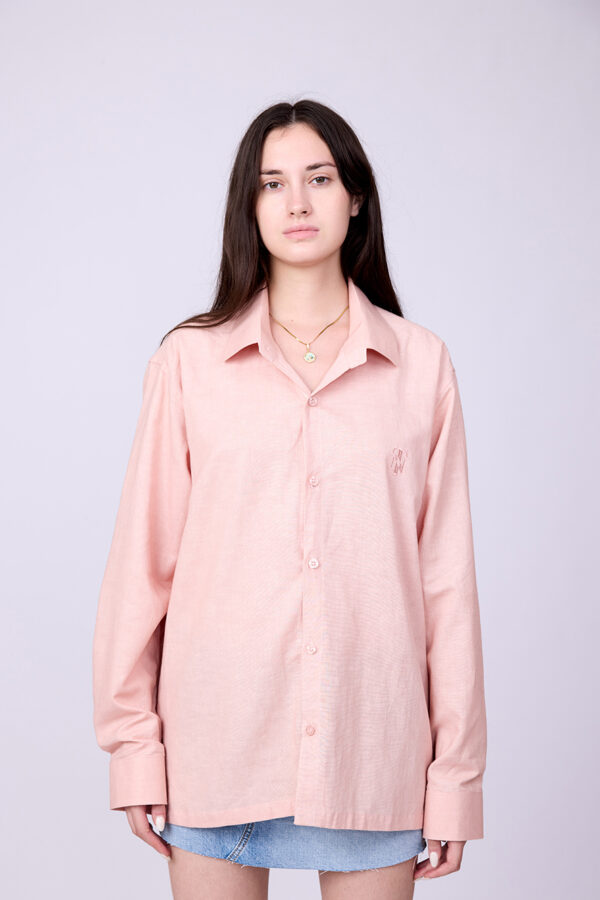 PEACH LINEN SHIRT