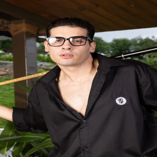 BLACK TENCEL SHIRT