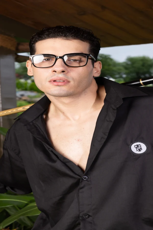 BLACK TENCEL SHIRT