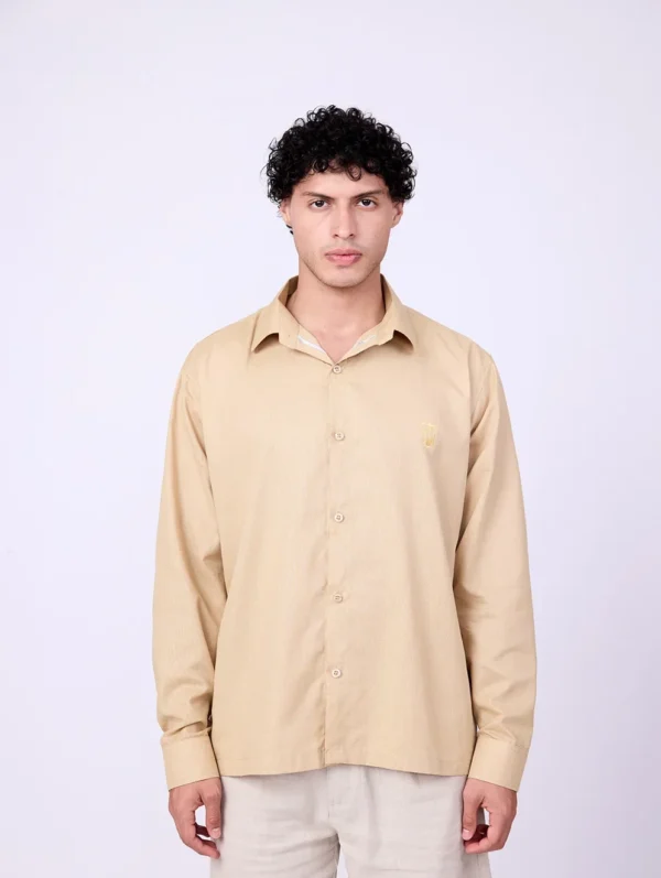 BEIGE LINEN SHIRT