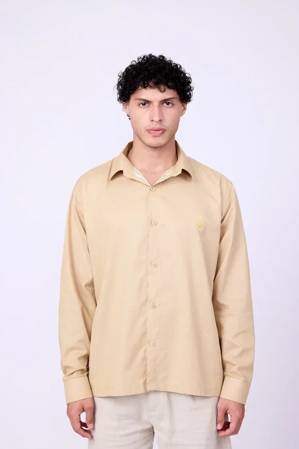 BEIGE LINEN SHIRT