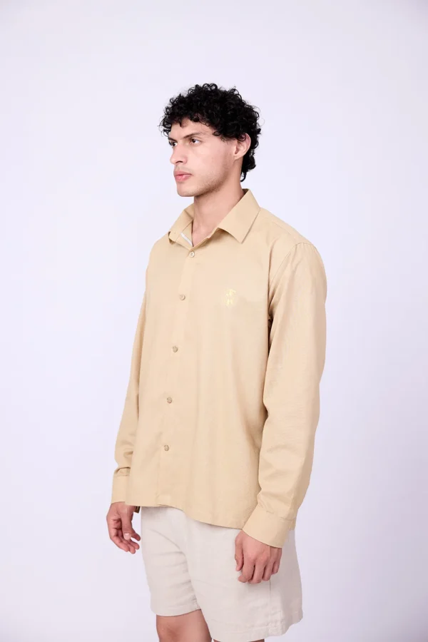 BEIGE LINEN SHIRT