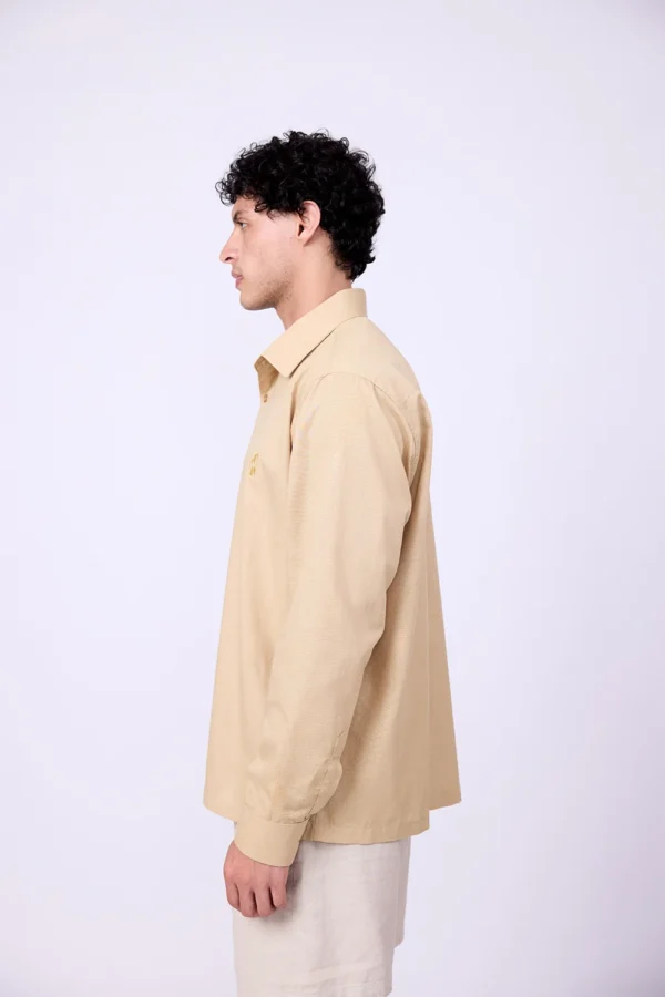 BEIGE LINEN SHIRT