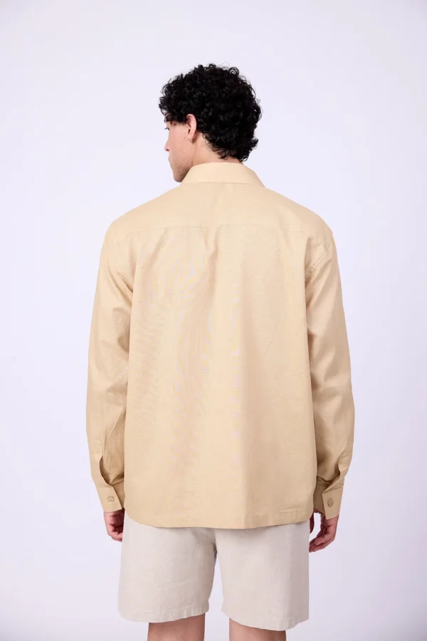 BEIGE LINEN SHIRT