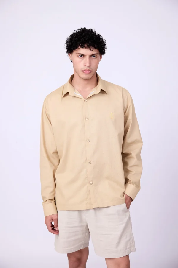 BEIGE LINEN SHIRT