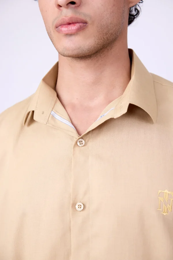BEIGE LINEN SHIRT