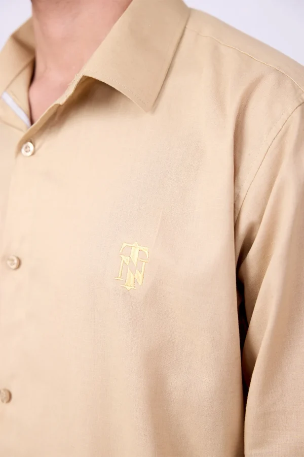 BEIGE LINEN SHIRT