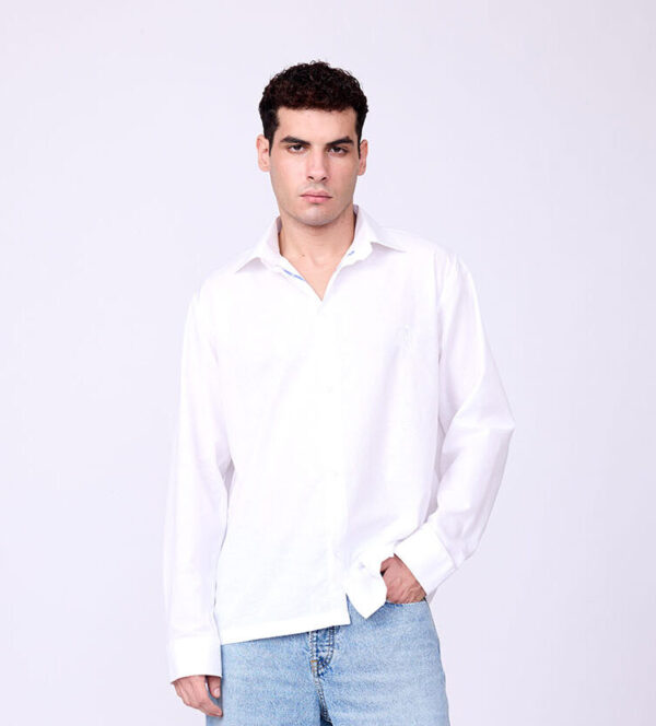 WHITE LINEN SHIRT