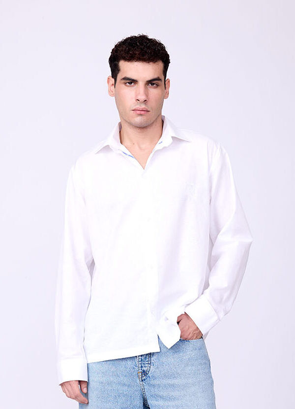 WHITE LINEN SHIRT