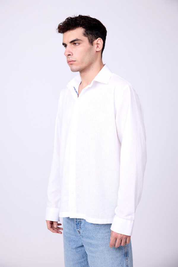 WHITE LINEN SHIRT