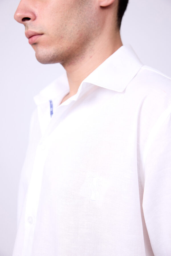 WHITE LINEN SHIRT