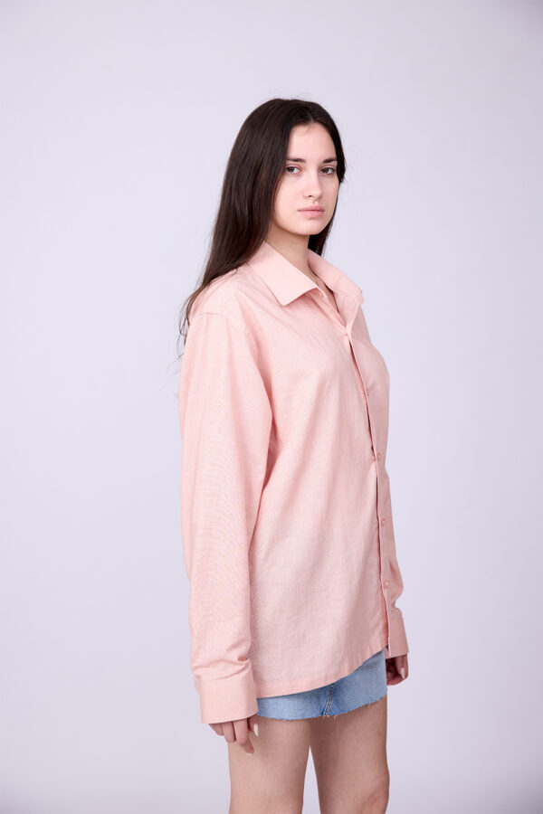 PEACH LINEN SHIRT