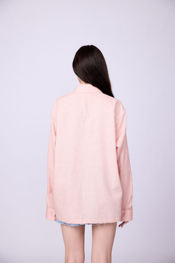 PEACH LINEN SHIRT - Image 3