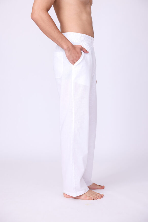 WHITE LINEN PANTS