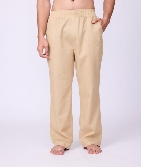 BEIGE LINEN PANTS