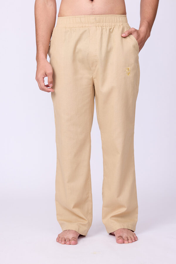 BEIGE LINEN PANTS