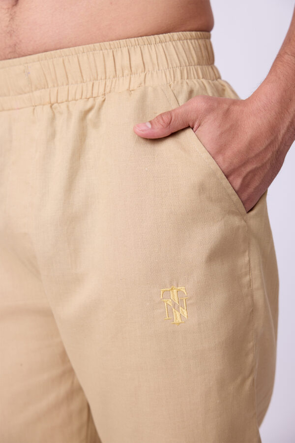 BEIGE LINEN PANTS