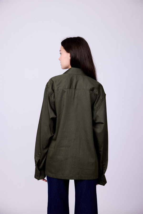OLIVE TENCEL SHIRT