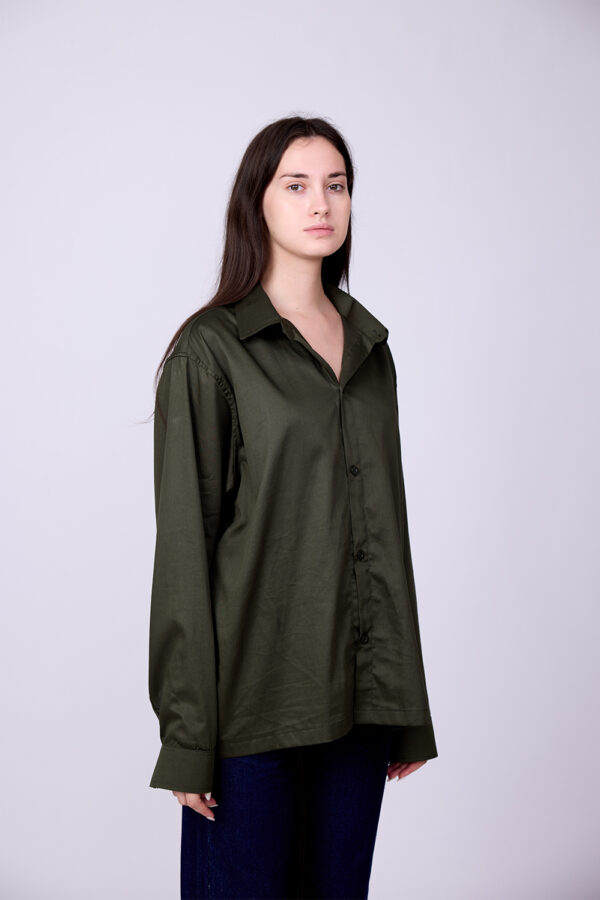 OLIVE TENCEL SHIRT