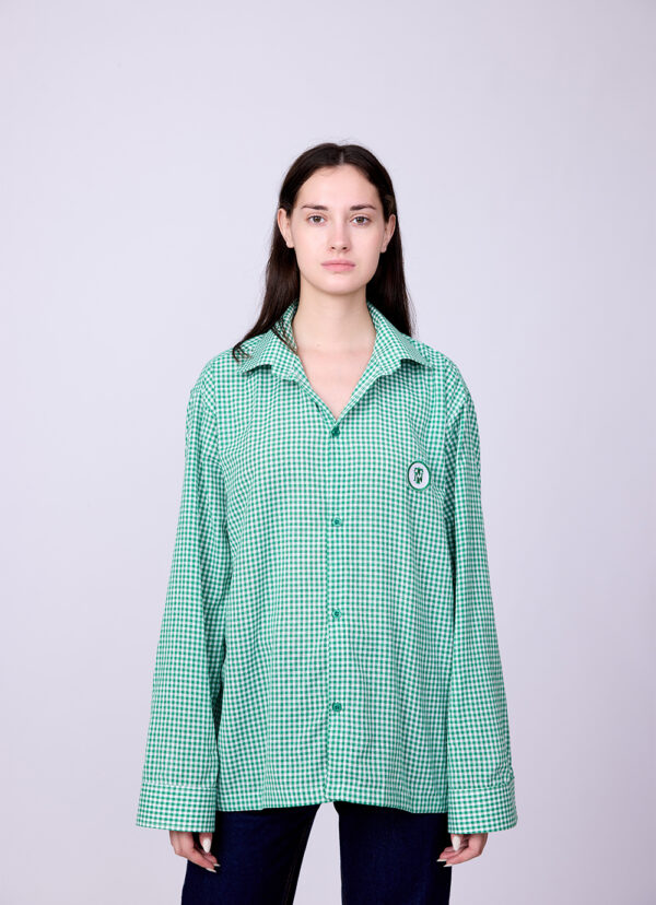 GREEN CHECKS SHIRT