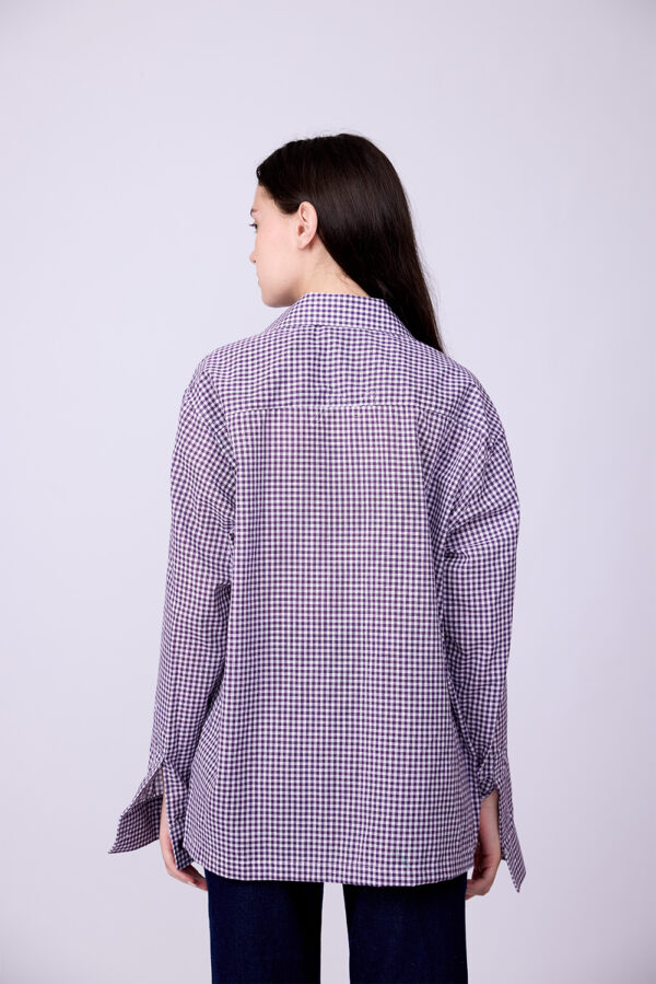PURPLE CHECKS SHIRT - Image 3