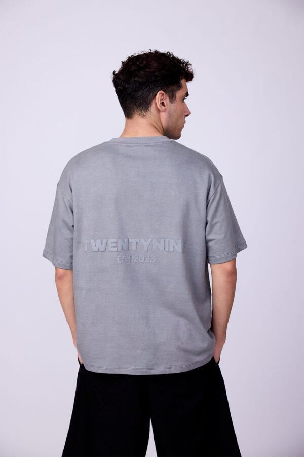 GREY BASIC BOXY FIT TSHIRT