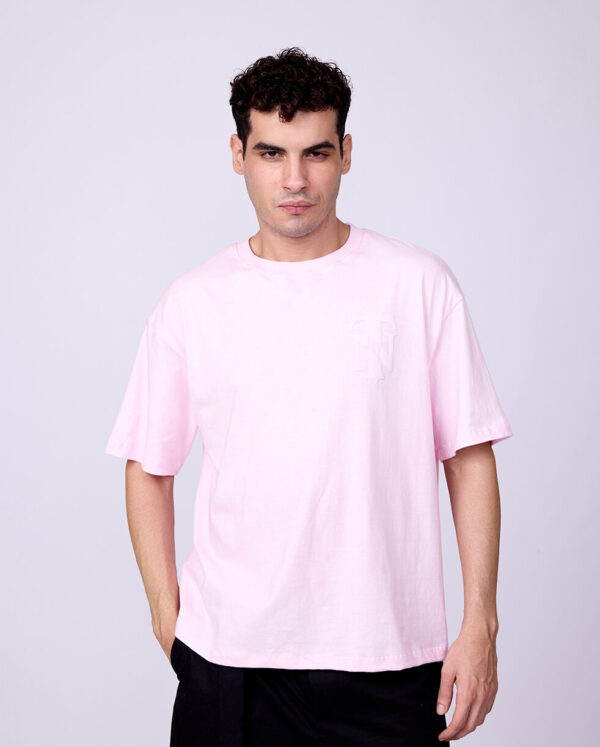PINK BASIC BOXY FIT TSHIRT