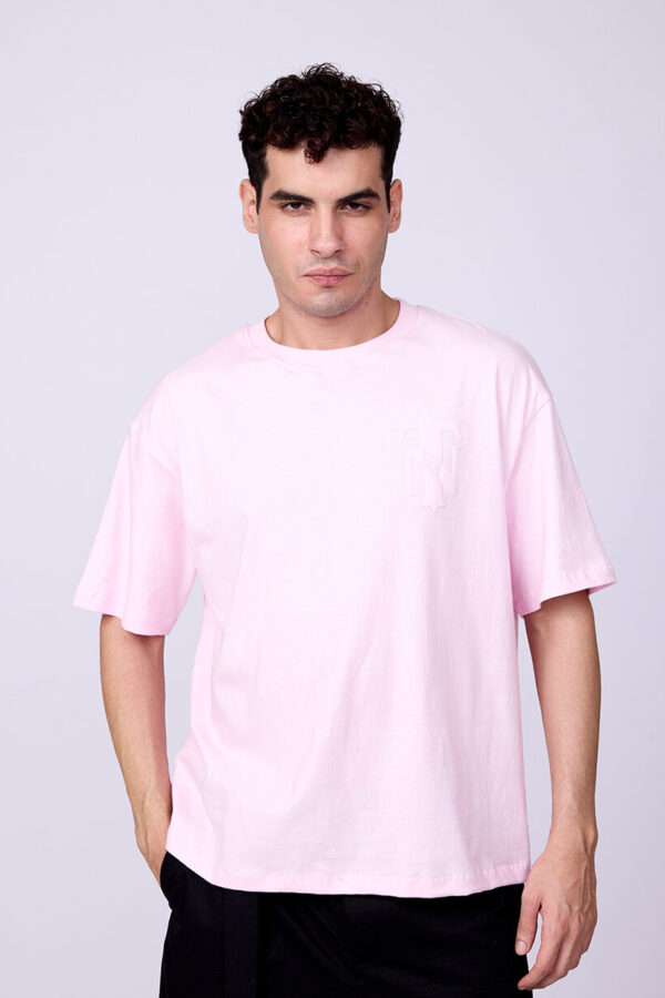 PINK BASIC BOXY FIT TSHIRT