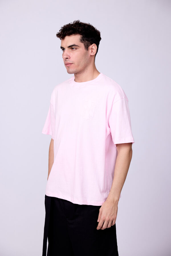PINK BASIC BOXY FIT TSHIRT - Image 2