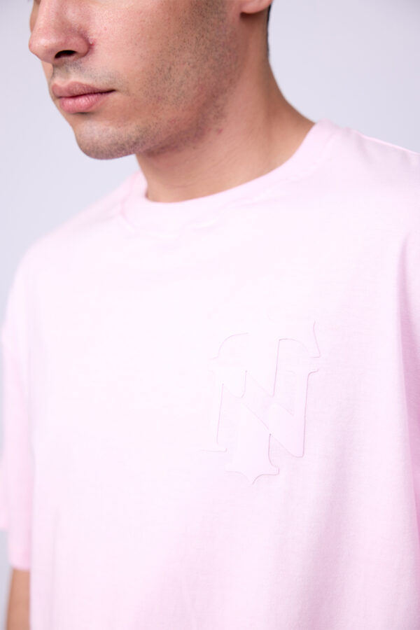 PINK BASIC BOXY FIT TSHIRT